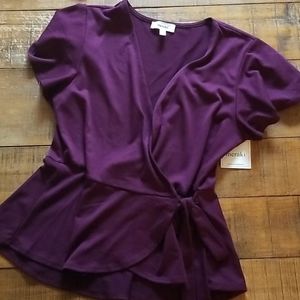 5/$25 NWT Meraki Wrap Around Top